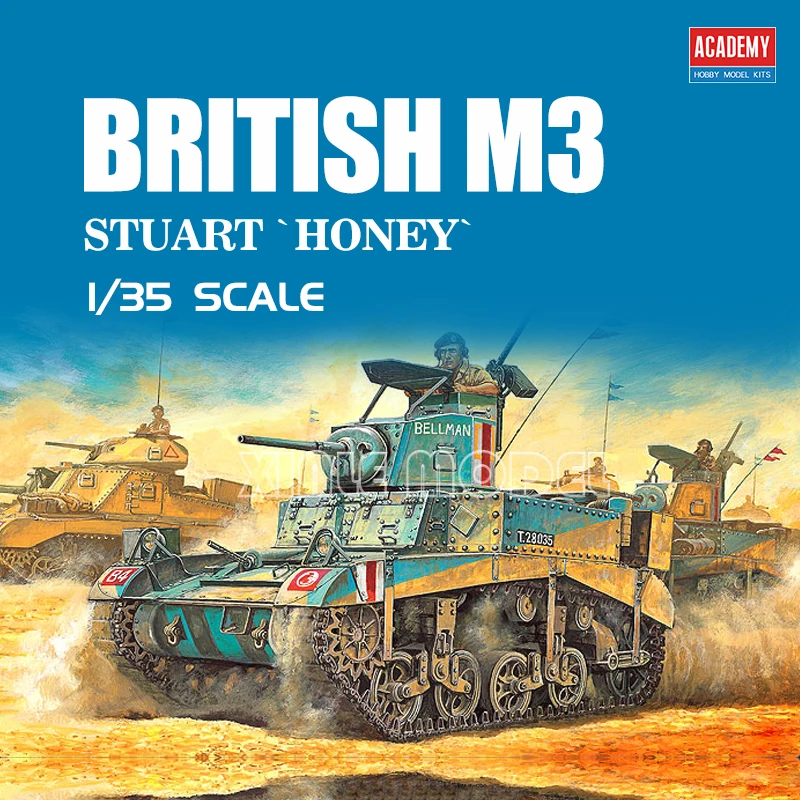 Model Kit Academy - Academy 13270 M3 Stuart, Light Tank
