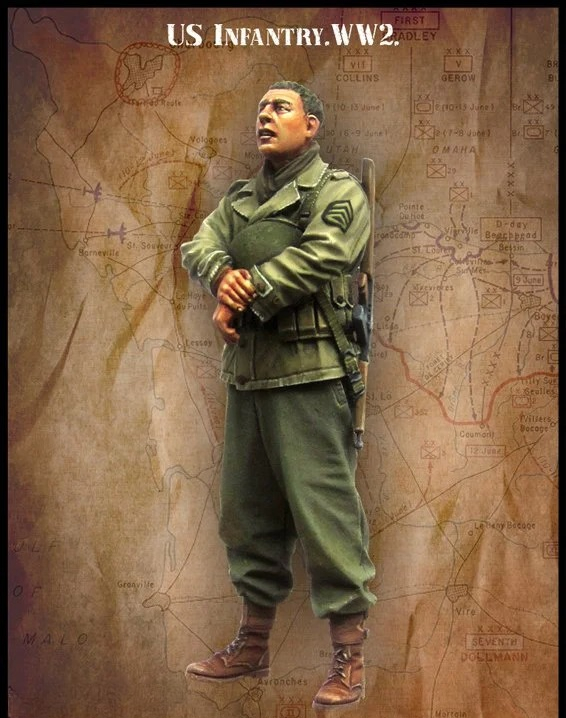 Model Kit Ww2 - 1/35 Scale US Army Infantry WW2