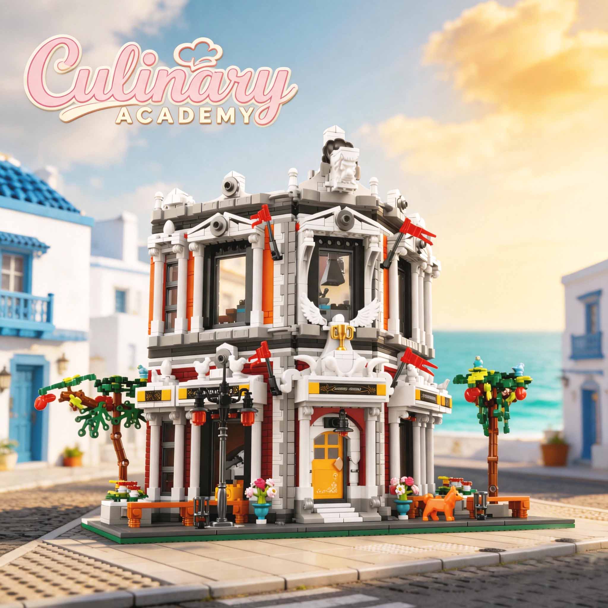 Model Kit Academy - Creative 2743PCS Cooking Academy Building Blocks