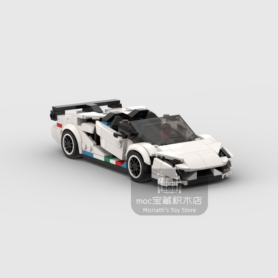 Model Kit Lamborghini - MOC Lambo Aventador SVJ 368pcs racing