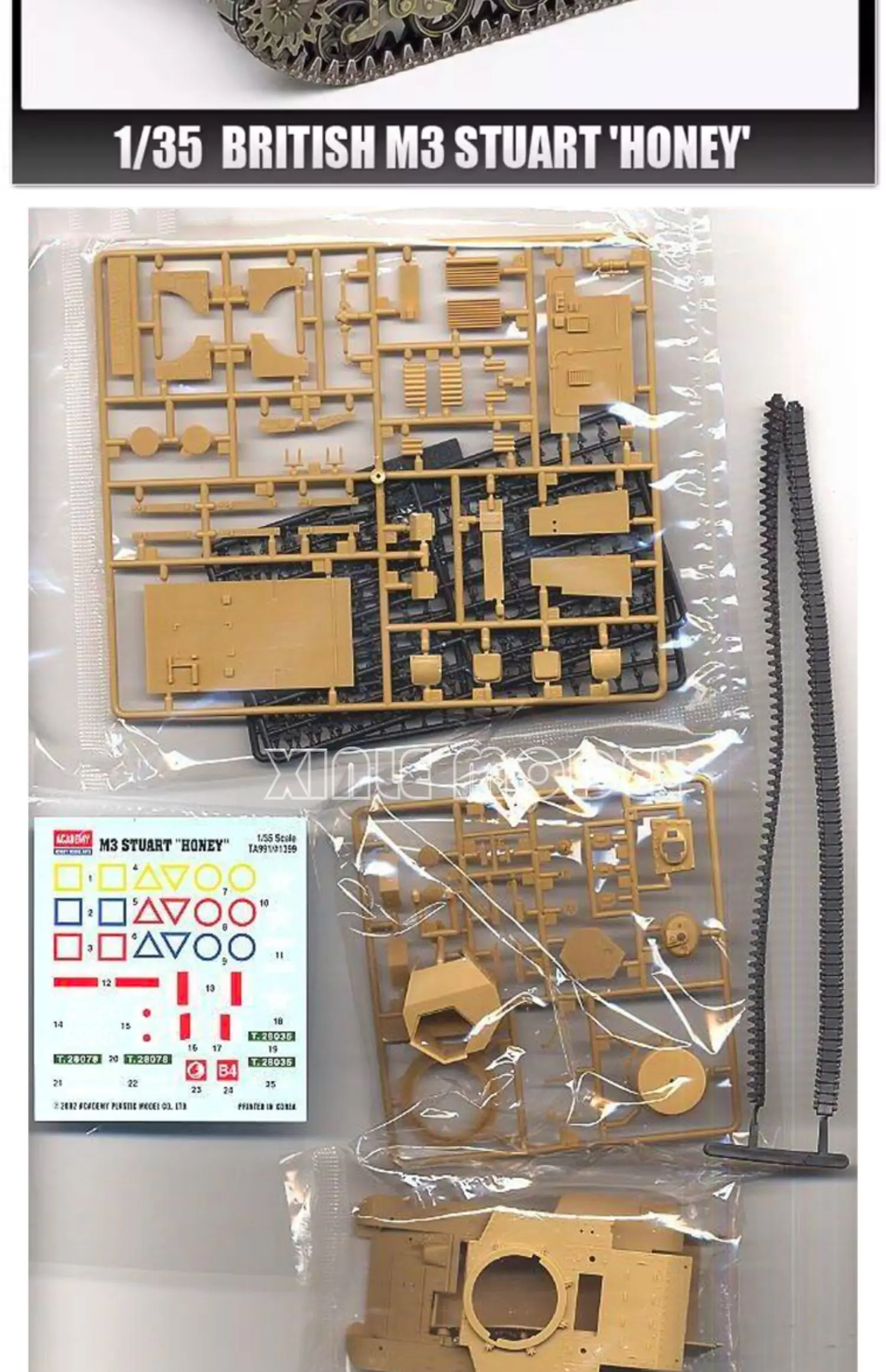 Academy 13270 M3 Stuart, Light - Model Kit Academy ulasan dan harga