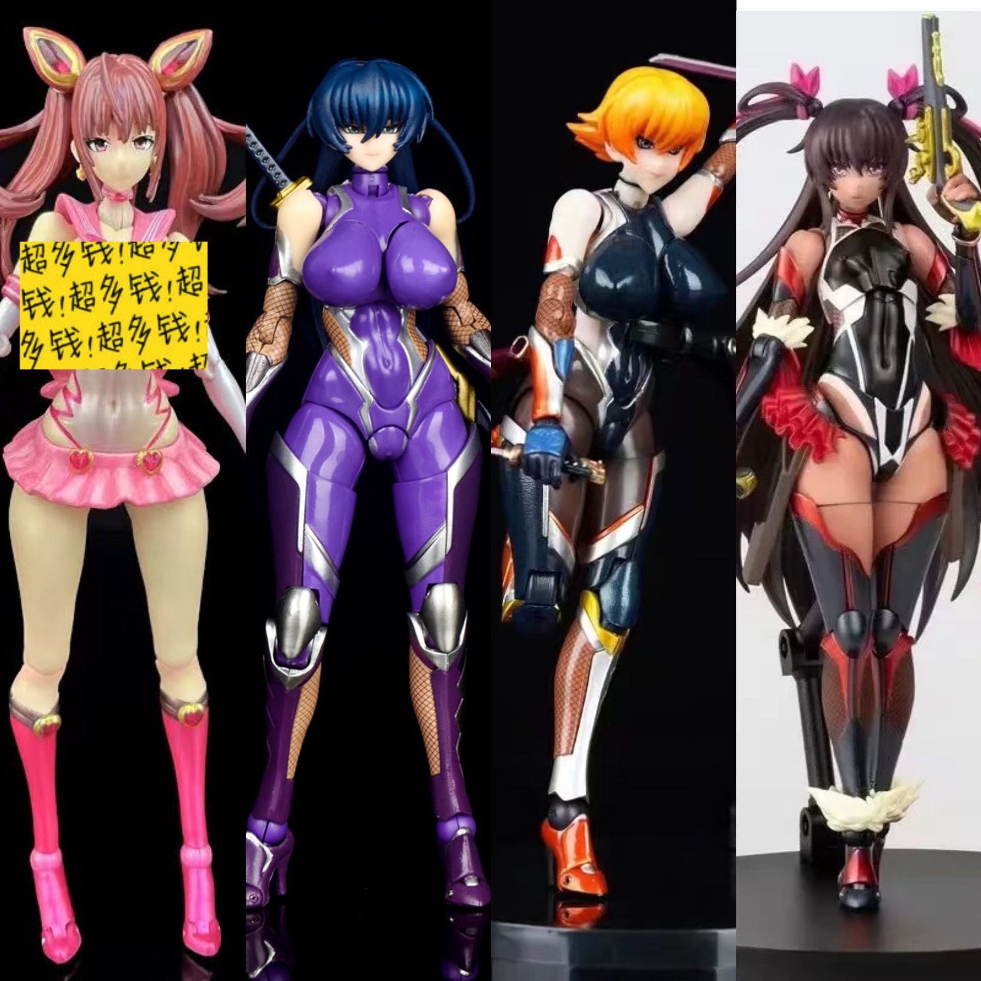3 Types Boxed Asagi Anime Figu - Model Kit Waifu ulasan dan harga