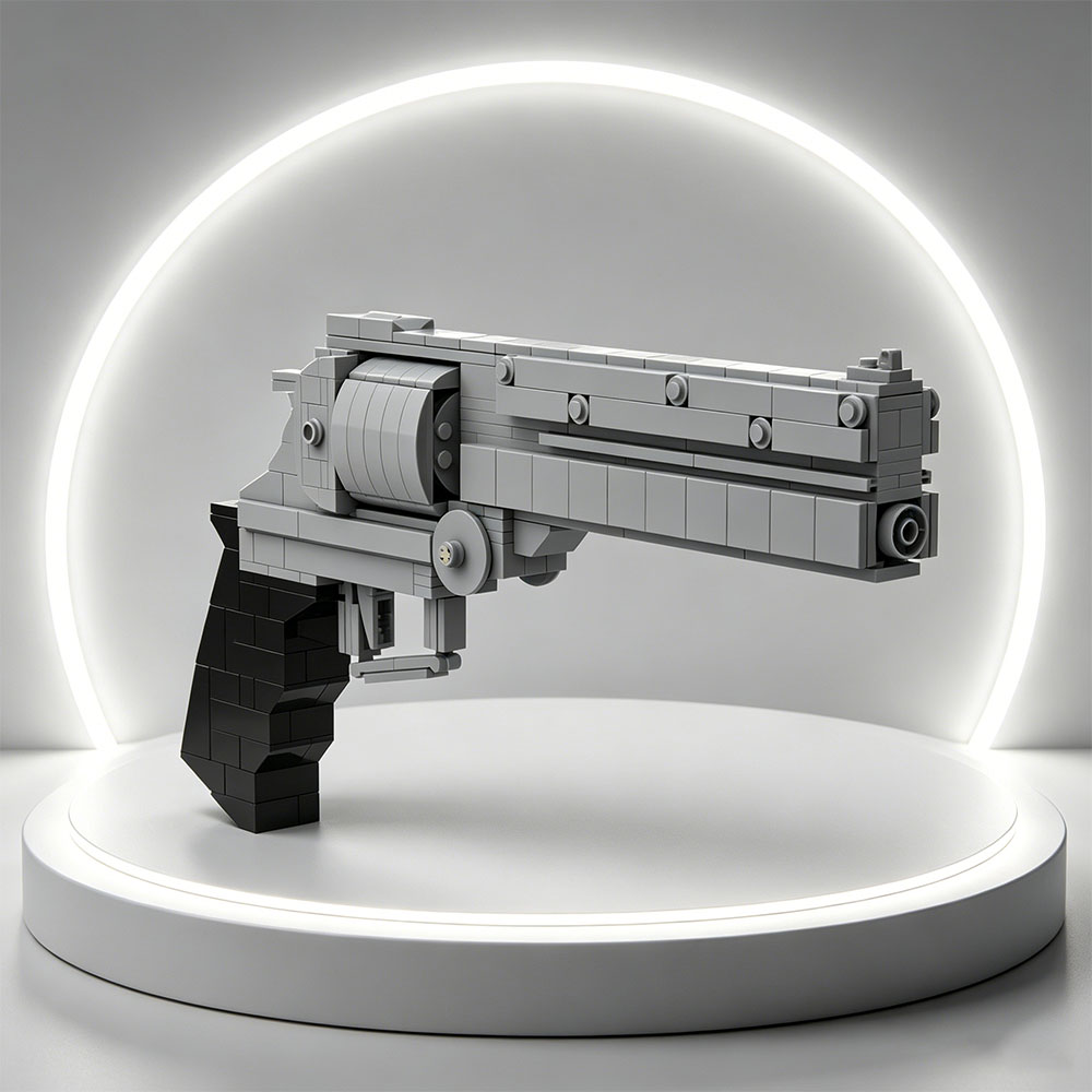 MOC Building Blocks Small Part - Model Kit Revolver ulasan dan harga