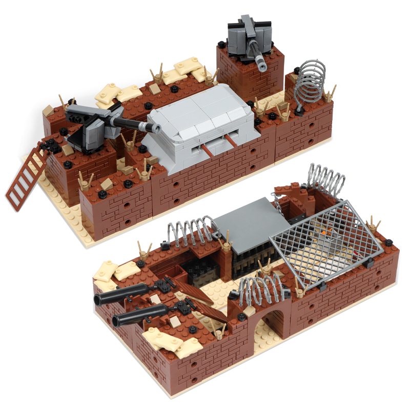 Hot WW2 Military Trench Bunker - Model Kit Ww2 ulasan dan harga