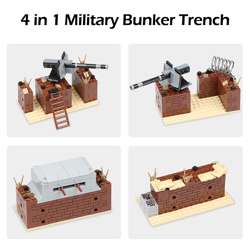 Hot WW2 Military Trench Bunker - Model Kit Ww2 ulasan dan harga