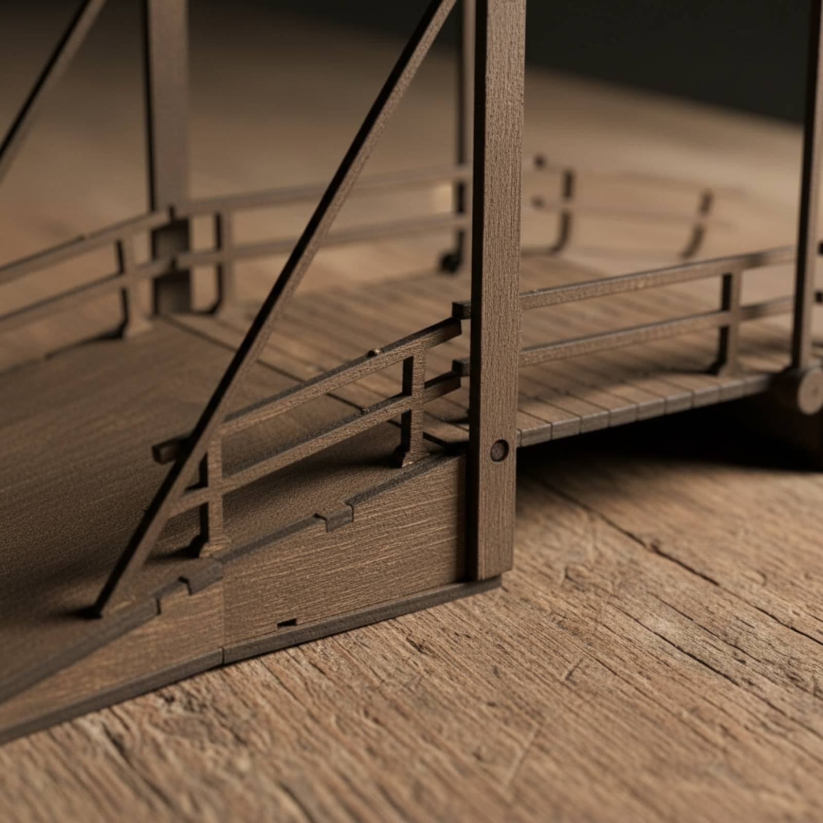 WW2 Display Scene Bridge Handm - Model Kit Ww2 ulasan dan harga