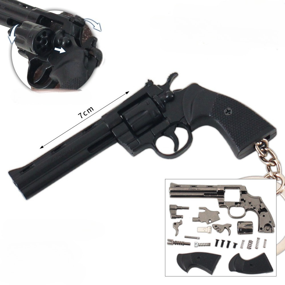 7.3cm/2.87in Mini Alloy Small  - Model Kit Revolver ulasan dan harga