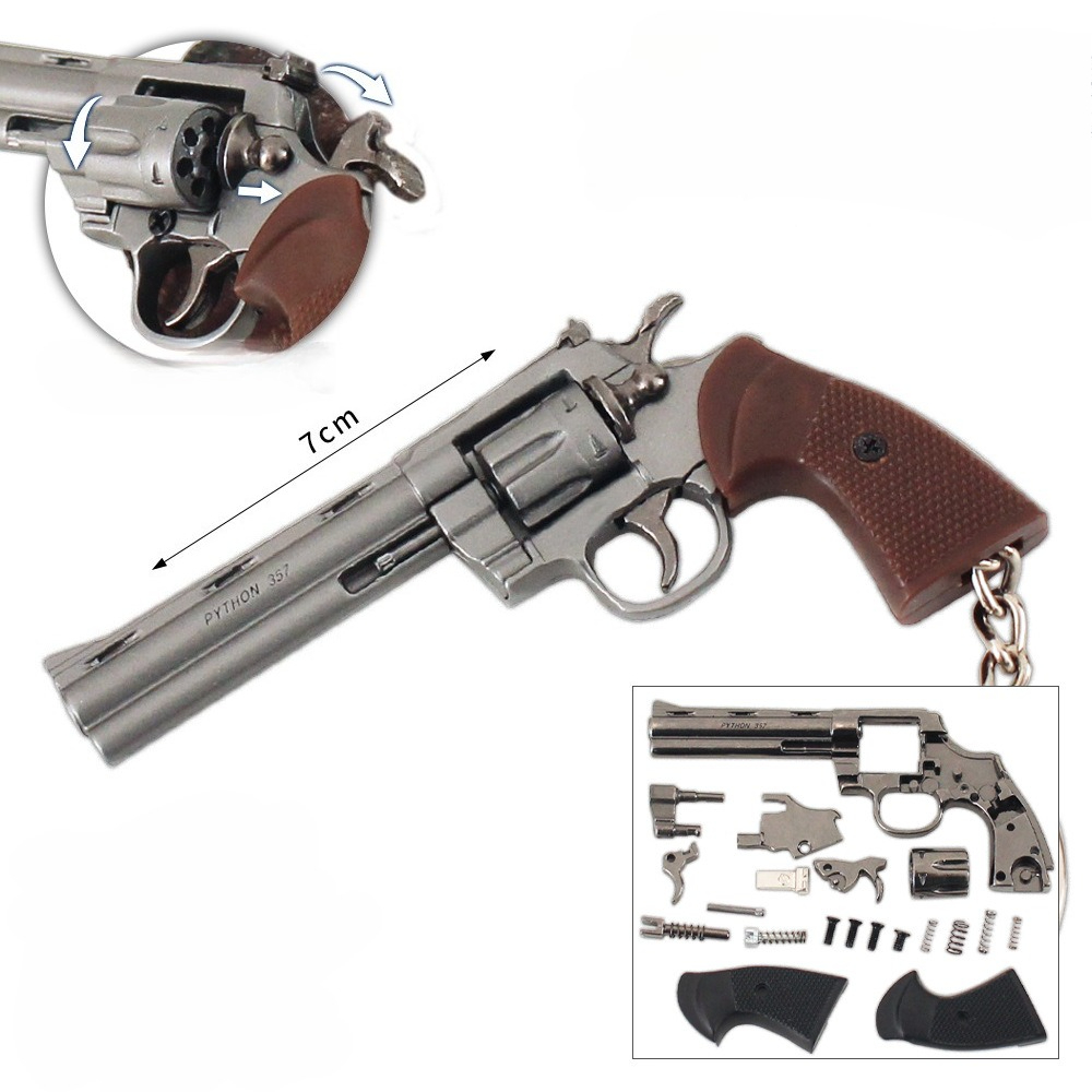 7.3cm/2.87in Mini Alloy Small  - Model Kit Revolver ulasan dan harga