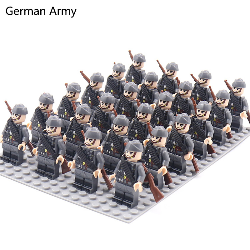 WW2 24pcs/Lot Military Soldier - Model Kit Ww2 ulasan dan harga