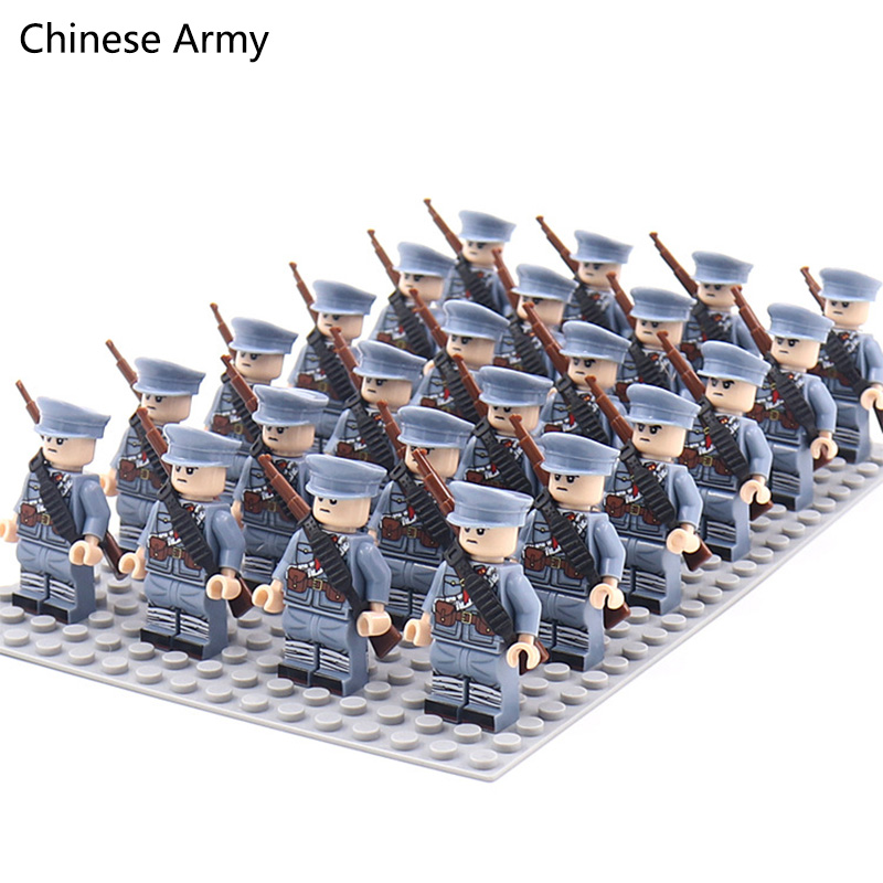 WW2 24pcs/Lot Military Soldier - Model Kit Ww2 ulasan dan harga
