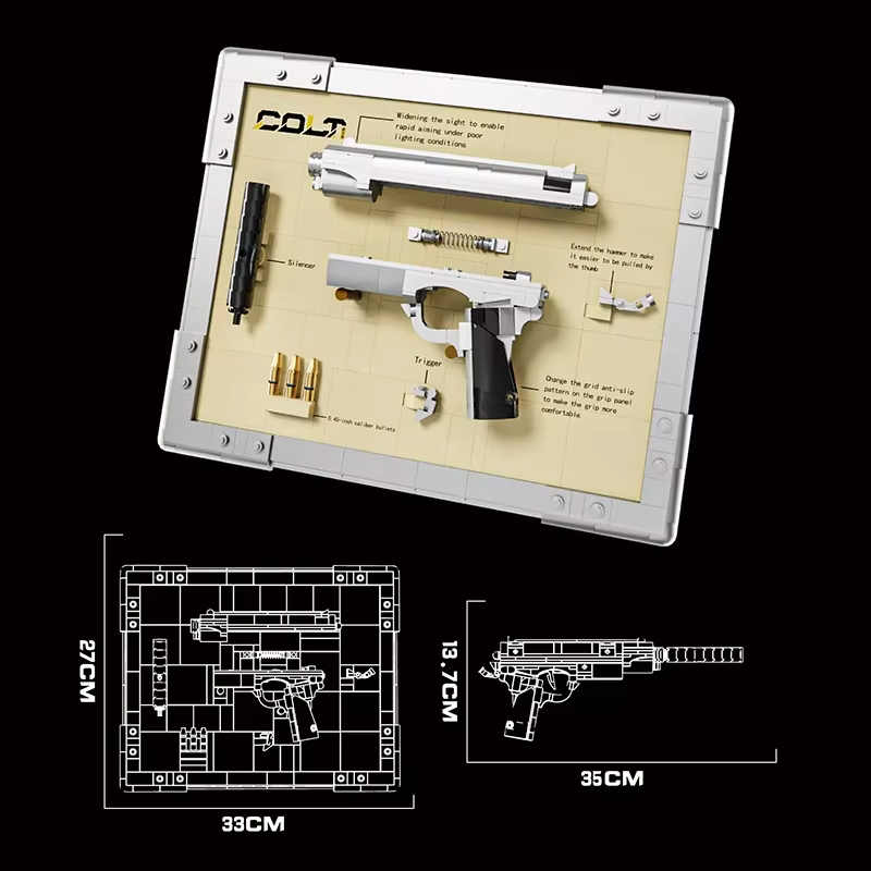 Mechanical Revolver Model Buil - Model Kit Revolver ulasan dan harga