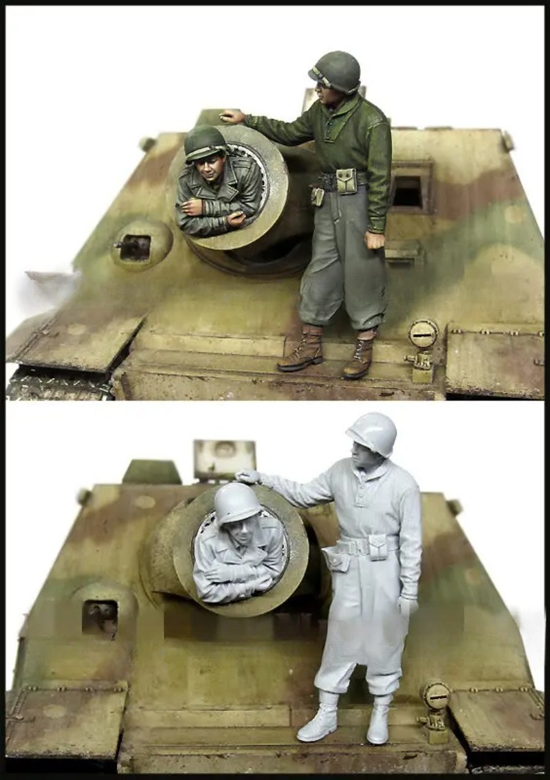 1/35 Scale Resin Figure Die-ca - Model Kit Ww2 ulasan dan harga