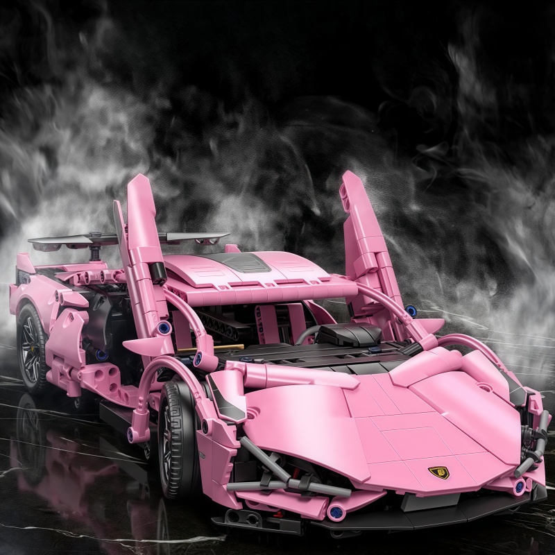 1296+PCS Technical Pink Lambor - Model Kit Lamborghini ulasan dan harga
