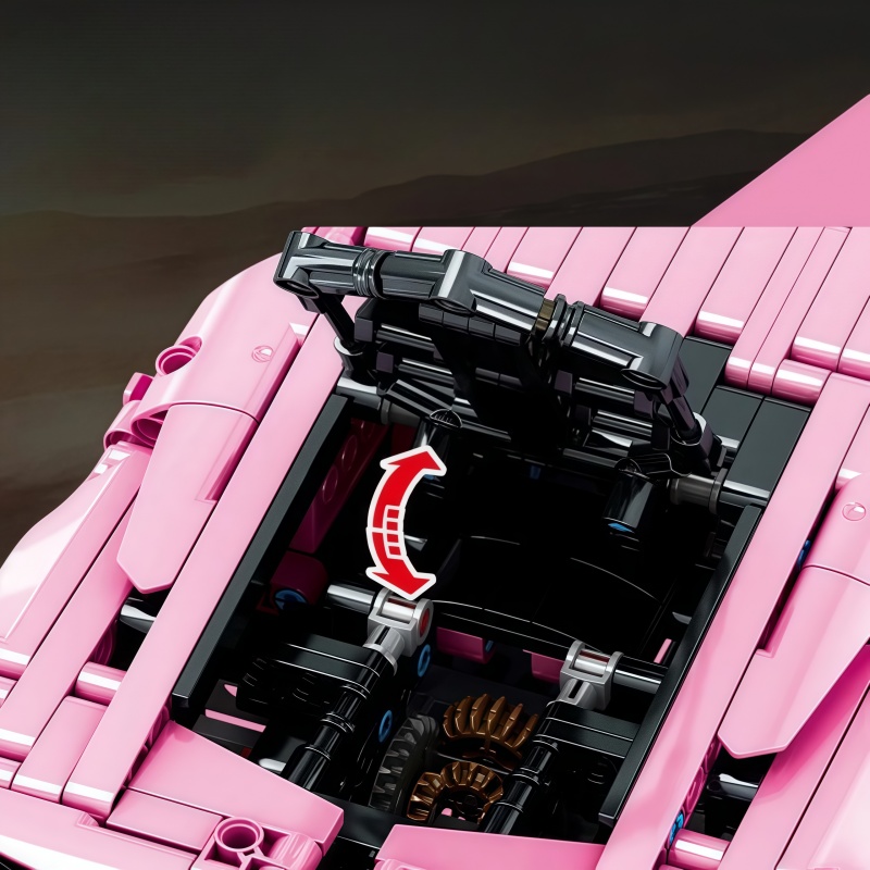 1296+PCS Technical Pink Lambor - Model Kit Lamborghini ulasan dan harga