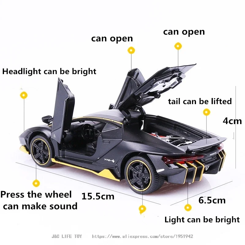 1:32 LP770 750 Alloy Sports Ca - Model Kit Lamborghini ulasan dan harga