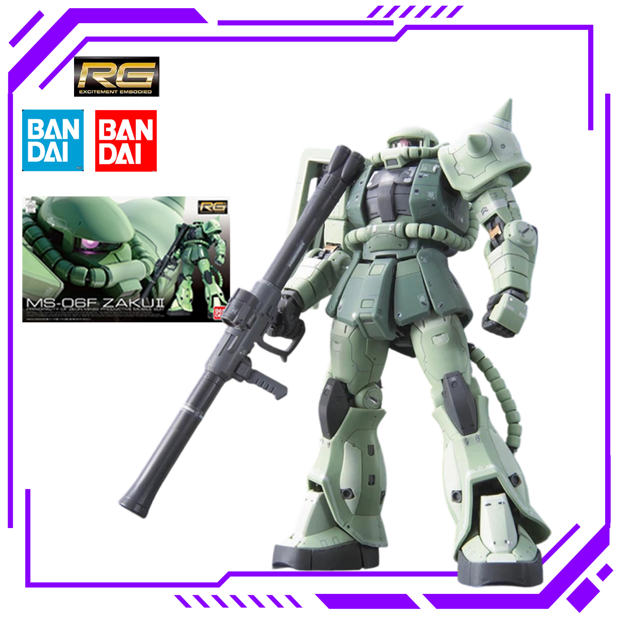 In Stock  Bandai RG 1/144 RX-7 - Model Kit Zaku ulasan dan harga