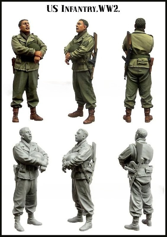 1/35 Scale US Army Infantry WW - Model Kit Ww2 ulasan dan harga