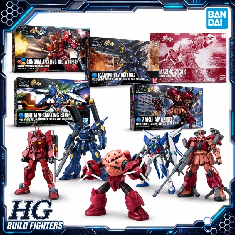 Bandai Original HGBF 1/144 Ama - Model Kit Zaku ulasan dan harga
