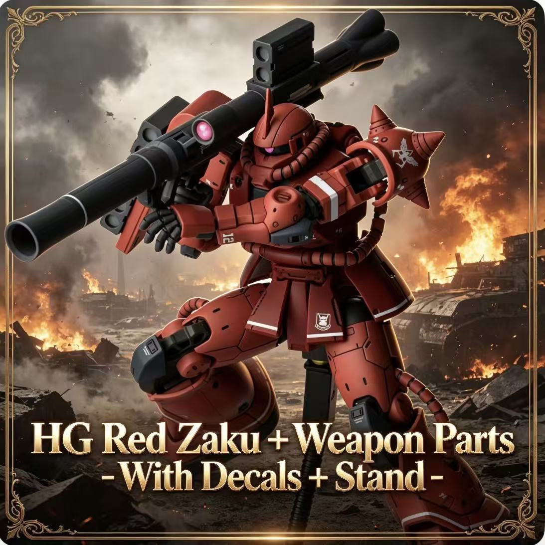 024HG Char's Custom Old Type R - Model Kit Zaku ulasan dan harga
