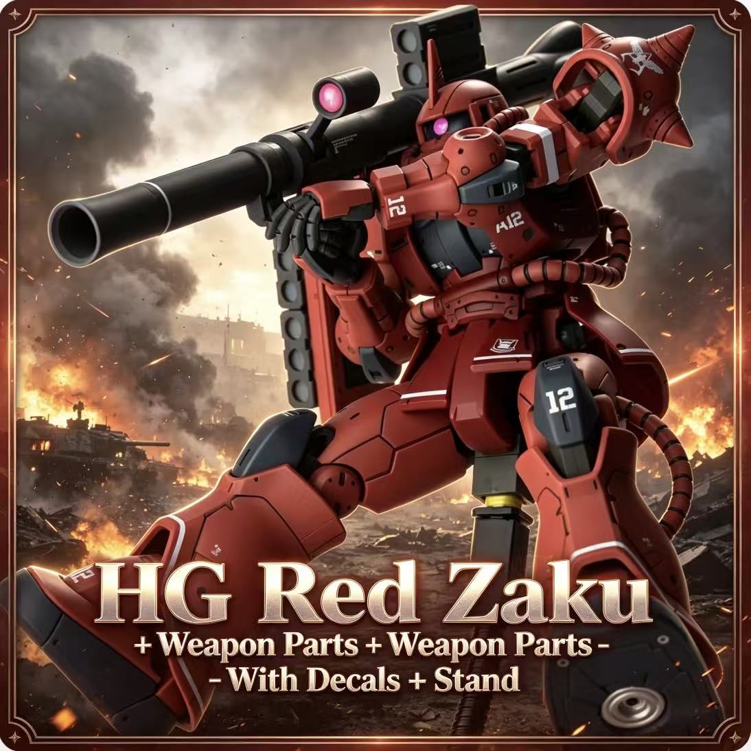 024HG Char's Custom Old Type R - Model Kit Zaku ulasan dan harga