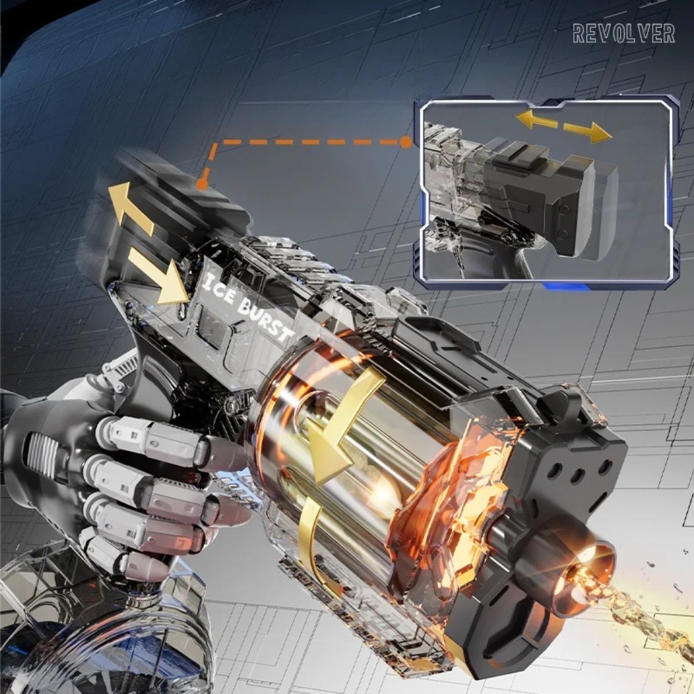 TK Hot！Electric Revolver Water - Model Kit Revolver ulasan dan harga