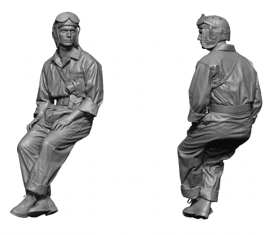 1/16 Scale Die Cast Resin Figu - Model Kit Ww2 ulasan dan harga