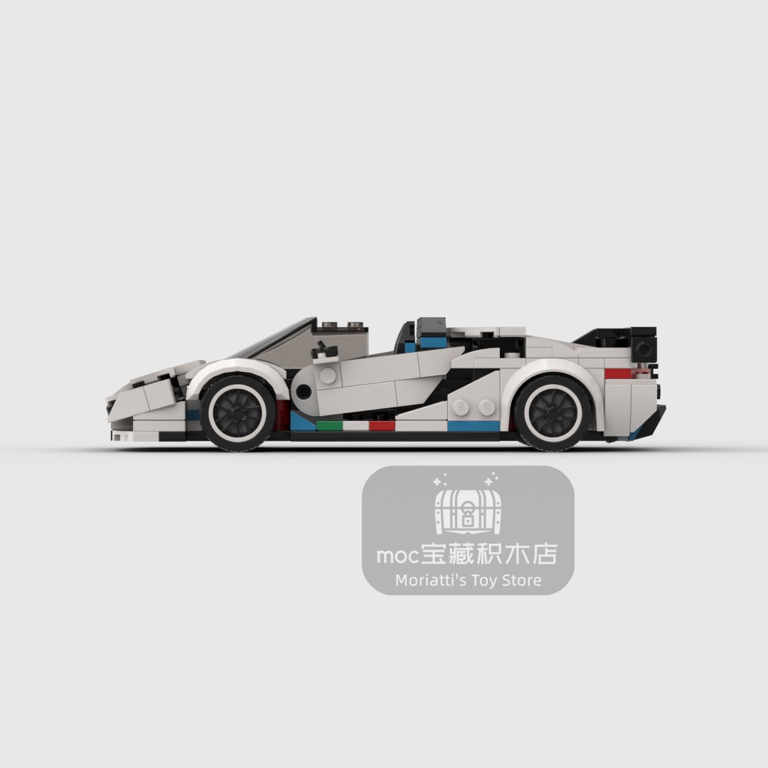 MOC Lambo Aventador SVJ  368pc - Model Kit Lamborghini ulasan dan harga